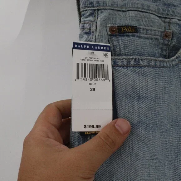 NWT Polo Ralph Lauren Jeans Womens 29 L27 Avery Boyfriend Patchwork Button Fly - Picture 3 of 16